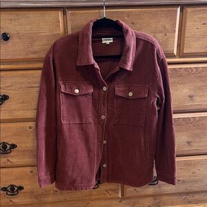 Wishlist Maroon Corduroy Jacket